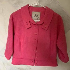 Vintage Milly Coat Pink Size 4 // Jackie Kennedy
